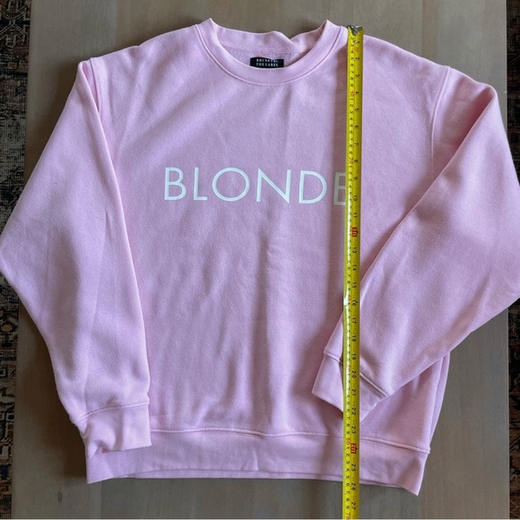 Brunette The Label Pink Blonde Crew Neck Sweatshirt - Picture 8 of 10